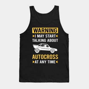 Warning Autocross Tank Top